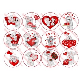 Вафельна картинка Love 020